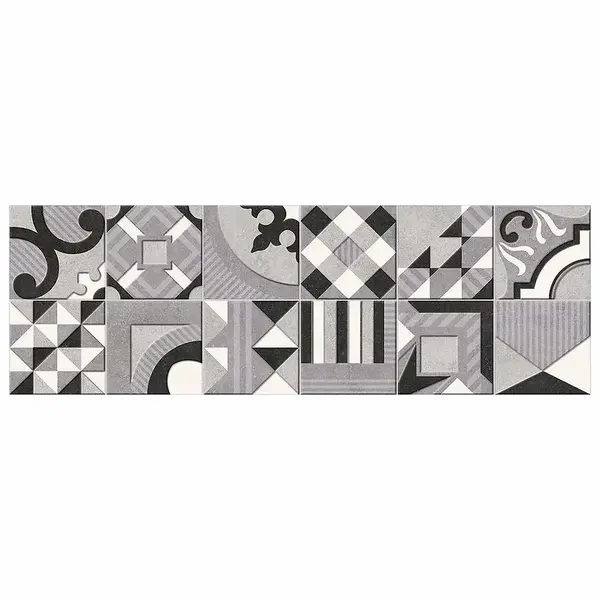 Dekor Foro Gris 25/75 Rekt.