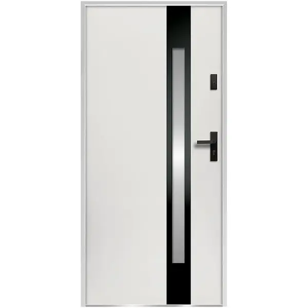 Vchodové dveře Temida S68 90L Biele 2070x1000x68 mm