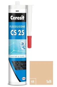 Silikon sanitární Ceresit CS25 44 toffi 280 ml