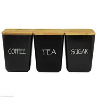 Súprava kuchynských nádob 3 ks čierna