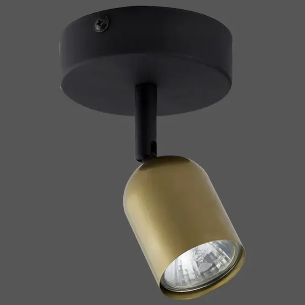 Nástenné bodové svietidlo Top black/gold 3301 K1