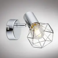 Nástenné bodové svietidlo 54802-1 LS1 chrómový drôt