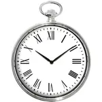 Hodiny nástěnné relic 38,4x30x5cm chrom