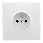 GP-1LZ Jednonásobná zásuvka s uzemnením biela