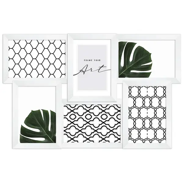 Fotorám 194 plexi/biely