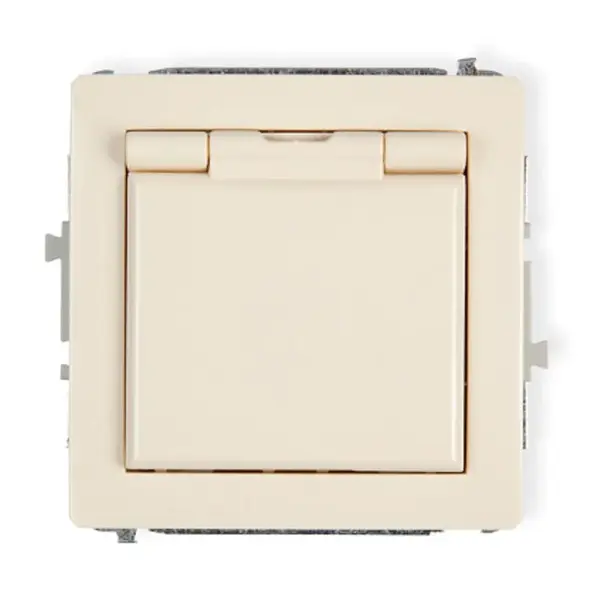 Zásuvka proti striekajúcej vode béžová D DGPB-1Z