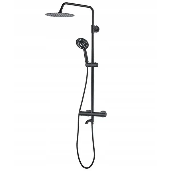 Termostatický stĺpik Lungo čierna Rea P4113