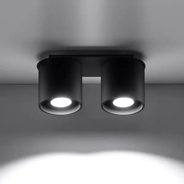 Stropná Lampa Orlando 2 BLACK A-054