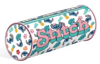 Lilo a Stitch penál kulatý bílý DPL6