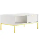 Konferenční Stolek 100 Austin Bílý/Zlatý