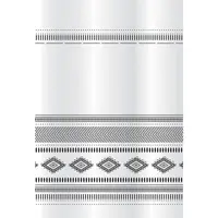 Závěs txt Etno černo/bílý 8178 Bisk