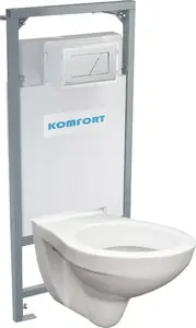 Alcadrain podomítkový set pro komfort C201 +tlačítko +WC mísa závěsná