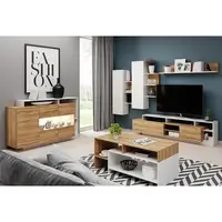 Obývací Stěna Alva 260cm Grande Oak/Bíly Mat