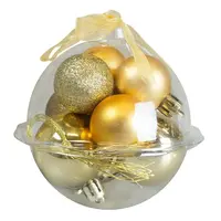 Sada vánočních ozdoby 3-4cm (9 ks) zlatá
