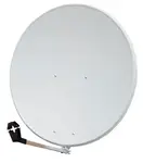 Satelitní parabola 80FE Emme Esse bílá - rozbaleno/šrám na zádech/lehce ohnutý kraj