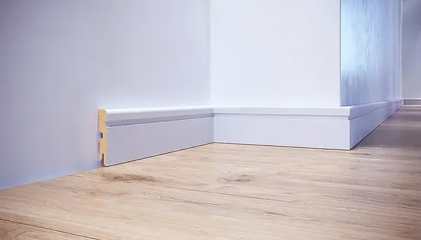 Podlahová lišta MDF FOGE LB2 80 biela polomatná