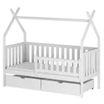 Posteľ Domček  Simba 90x200 biela