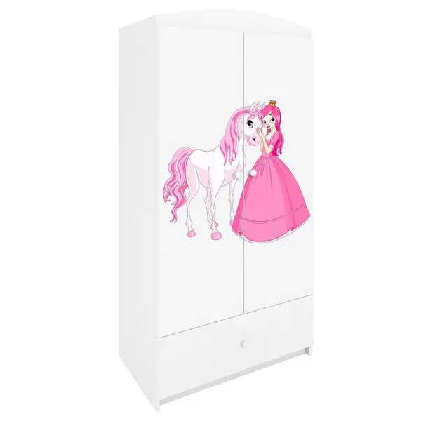 Skriňa Babydreams Biely – Princezná 2