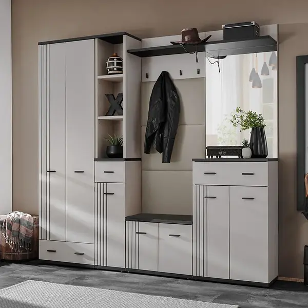 Predsieňový nábytok Hugo VIII Cc Hg8 Kašmír/Čierna