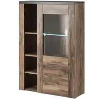 Komoda vysoká Larona 1D satin nussbaum 44