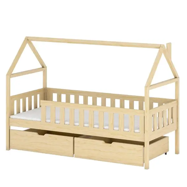 Posteľ Domček Domi 80x160 borovica