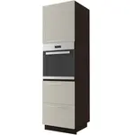 Kuchynská skrinka D14RU/2E - 356 Quantum vanilla mat/lava