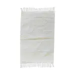 Ručne tkaný bavlnený koberec Milan B 0,7/1,5 biela