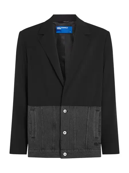 KARL LAGERFELD JEANS Prechodná bunda  čierna / čierny denim