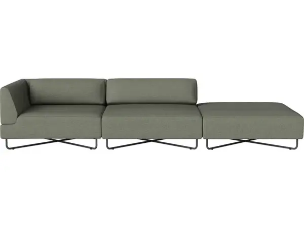 Zahradní pohovka Orlando pro 3 os. s otevřeným pravým koncem, více variant - Bolia Varianta: Savane, Green melange