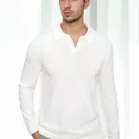 86813 Dewberry Polo Neck Long Sleeve Knitwear-EKRU