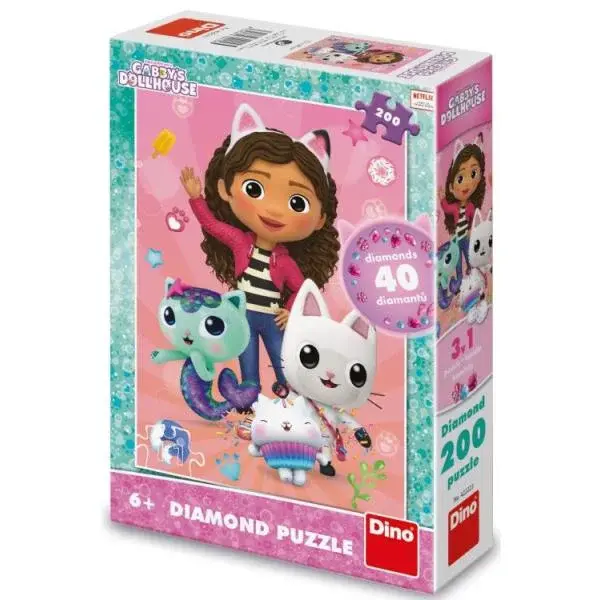 Puzzle Gabby's Dollhouse 200 dílků diamond