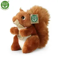 Plyšová veverka 18 cm ECO-FRIENDLY