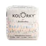 KOLORKY DAY Jednorázové eko plenky vel. M 5-8 kg 21 ks déšť a duhy