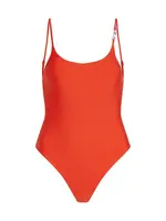 Karl Lagerfeld Jednodielne plavky  oranžová