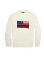 Polo Ralph Lauren Sveter  námornícka modrá / krvavo červená / prírodná biela