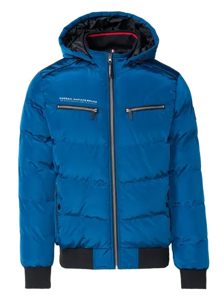 KOROSHI Zimná bunda  modrá / čierna