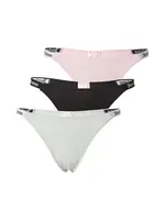 Juicy Couture Tangá  svetlozelená / ružová / čierna / biela