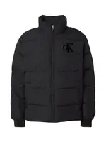 Calvin Klein Jeans Prechodná bunda 'CHENILLE'  čierna