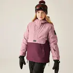 Dětská zimní lyžařská bunda dare2b freehand ii růžová/vínová 176