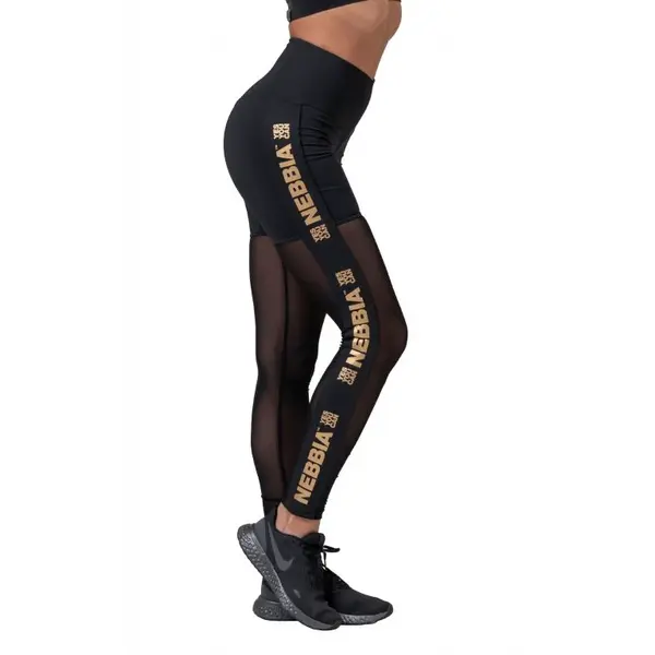 Dámské legíny Nebbia Gold Mesh 829 Black XS