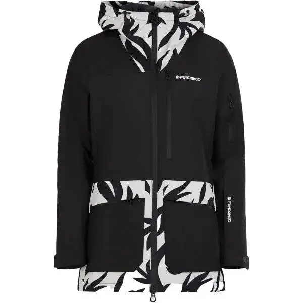 FUNDANGO POPLAR ECO JACKET Dámská lyžařská/snowboardová bunda, černá, velikost