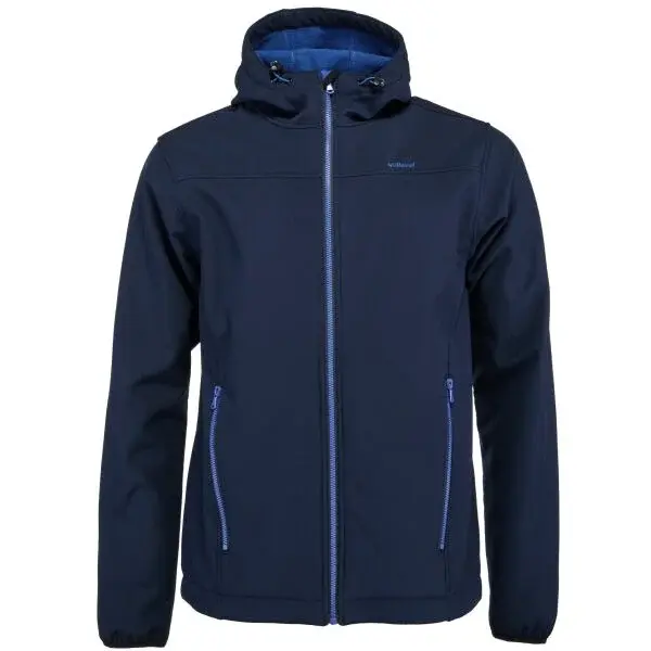 Willard ELLON Pánská celorozepínací softshellová bunda, tmavě modrá, velikost
