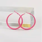 Spray Painted Alloy Hoop Earrings