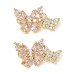 Brass Micro Pave Cubic Zirconia Pendants