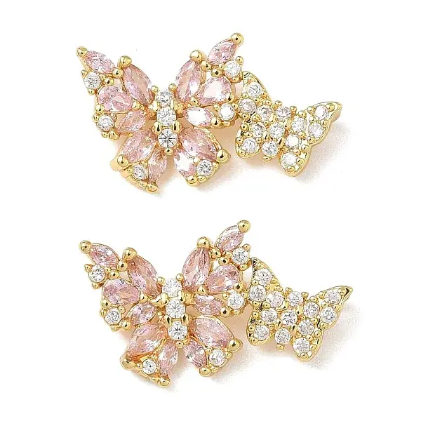 Brass Micro Pave Cubic Zirconia Pendants