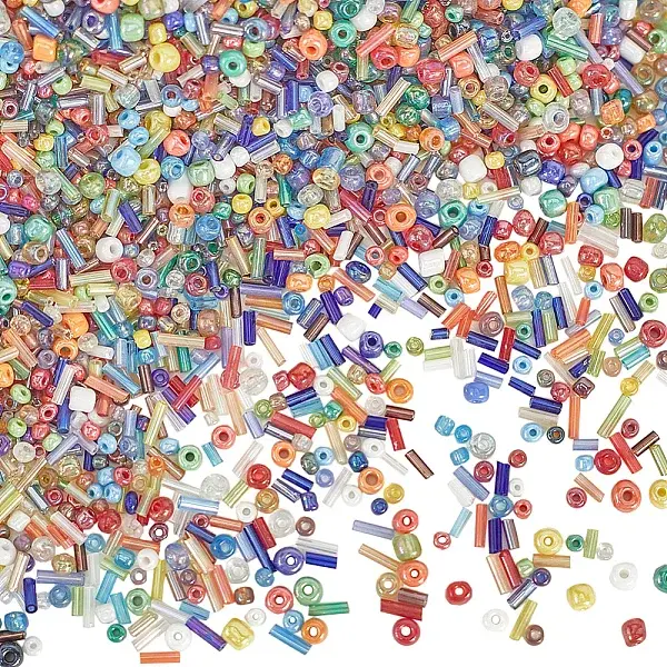 180G 6 Styles Glass Seed Beads Sets