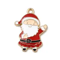Christmas Alloy Enamel Pendants
