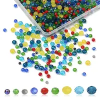 1050Pcs 10 Styles Glass Beads