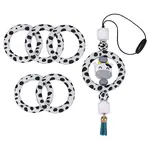 5Pcs Ring Food Grade Eco-Friendly Silicone Beads