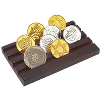 4-Slot Wood Display Holder for Commemorative Coin